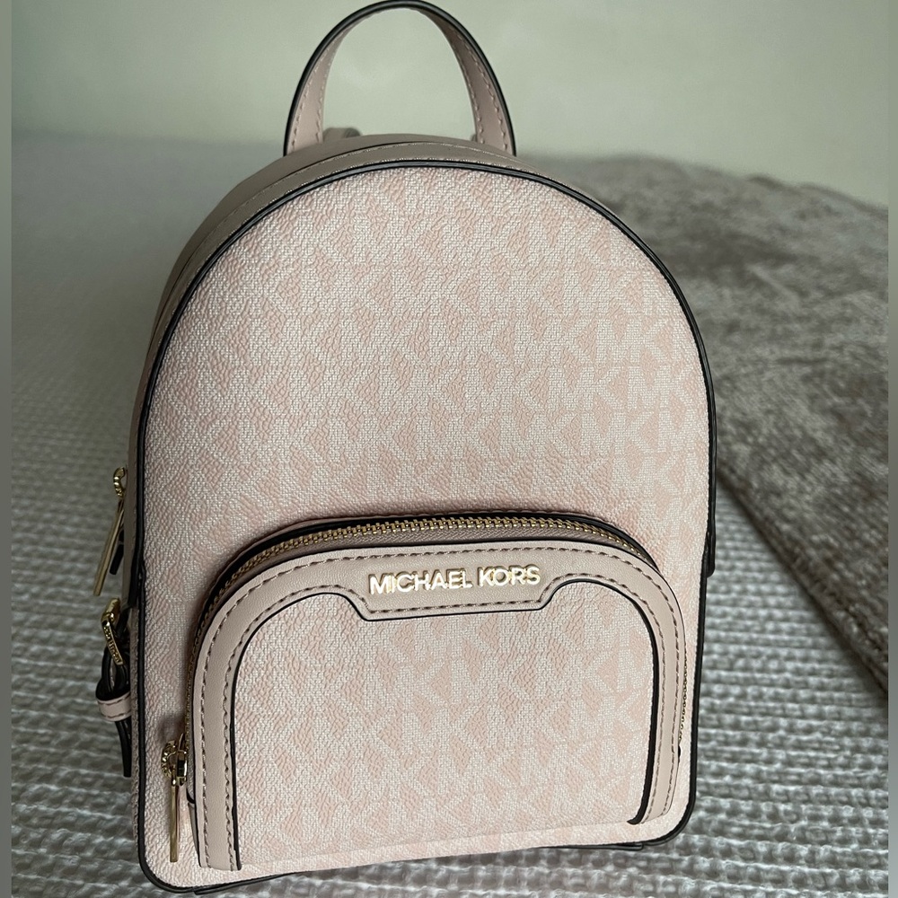 michael kors jaycee mini backpack purse in pink NWOT